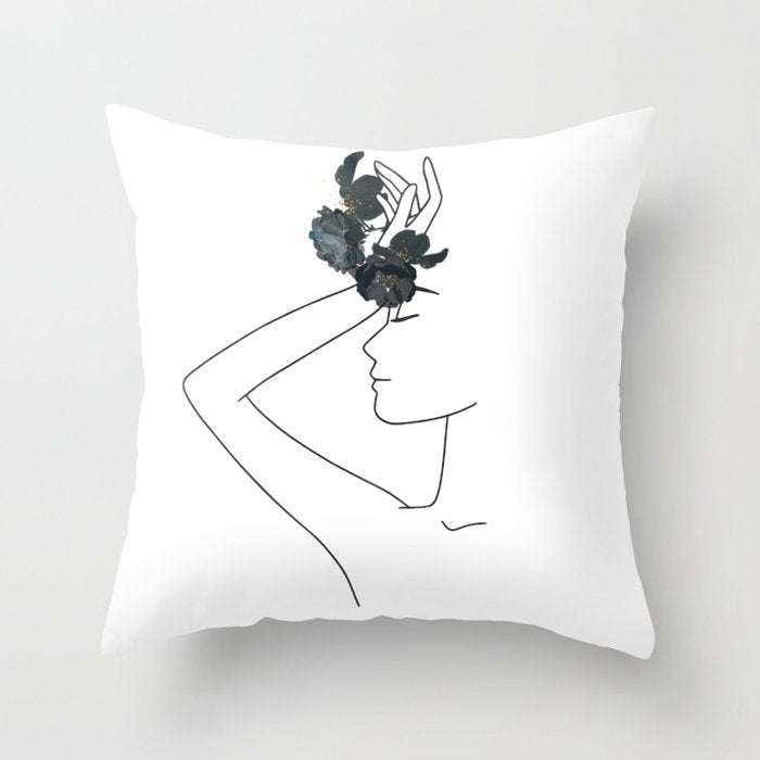 Pillowcase Black And White Geometric Pillowcase