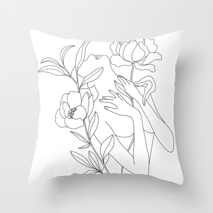 Pillowcase Black And White Geometric Pillowcase