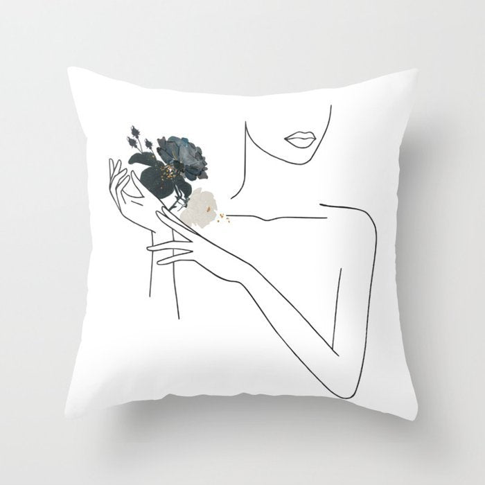 Pillowcase Black And White Geometric Pillowcase