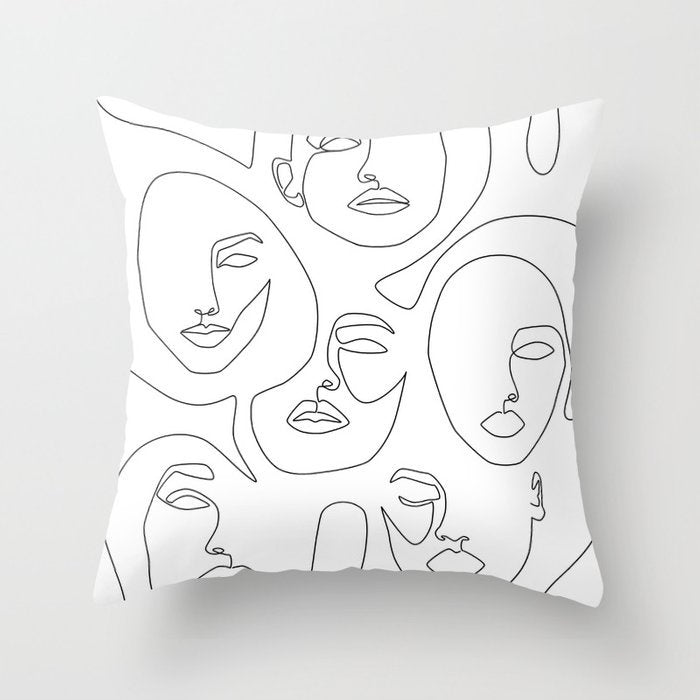 Pillowcase Black And White Geometric Pillowcase