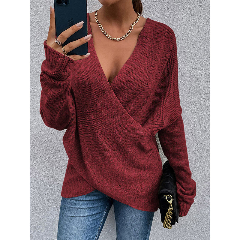 Criss Cross V-Neck Sweater