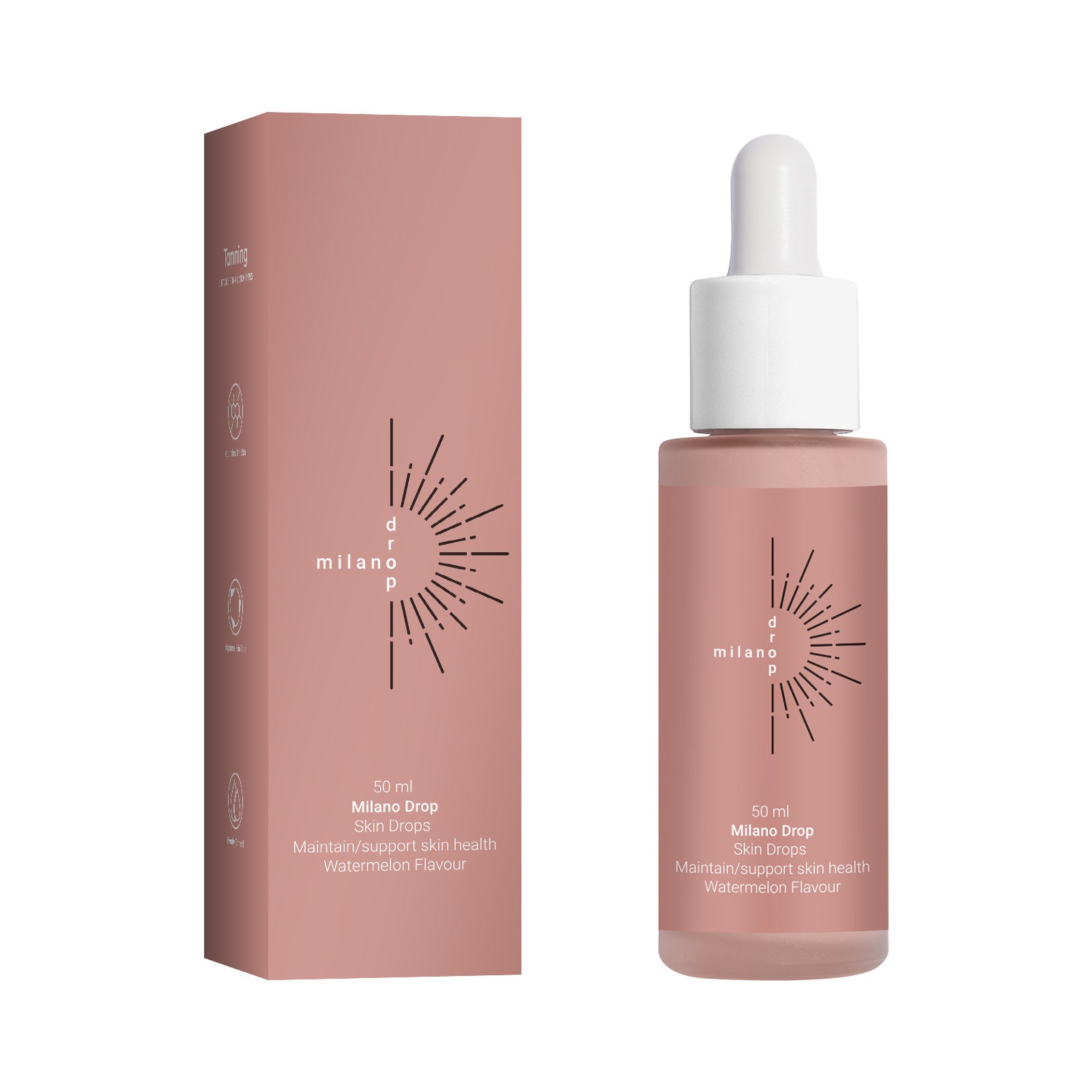 🌞 Tanning Face Serum – Fine Line Repair + Dark Bronzing Drops (50ml)