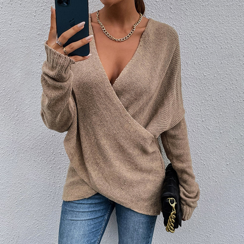 Criss Cross V-Neck Sweater