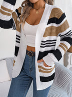Pocket Long Sleeve Cardigan Sweater